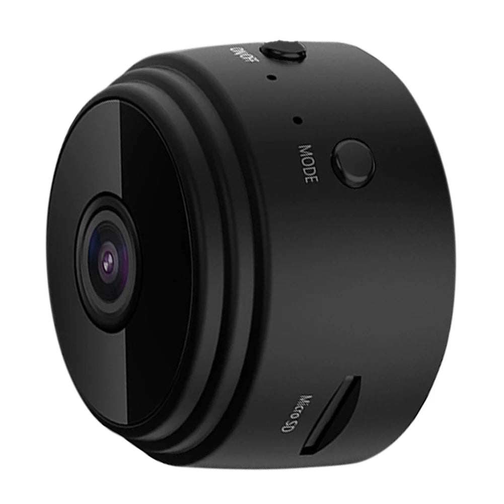 Wireless Camera HD 1080p Home Camcorder Night Vision USB Rechargeable Remote Viewing Strong Magnetic for Indoor Car Infants Pets Peaceful Pleasures Health and Wellness black