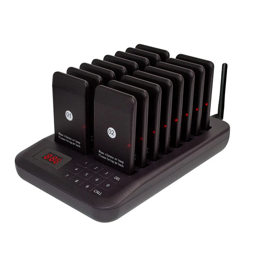 VeFly 16-Pager Wireless Restaurant Calling System | Coaster Set Wireless Pager System Oasis Select