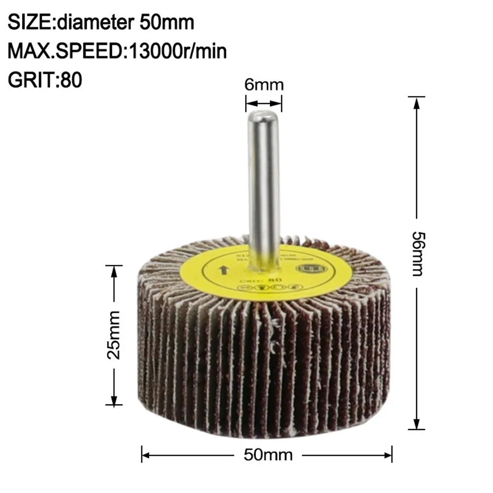 16- 80 Grit Sanding Flap Wheel Disc Abrasive Grinding Dremel