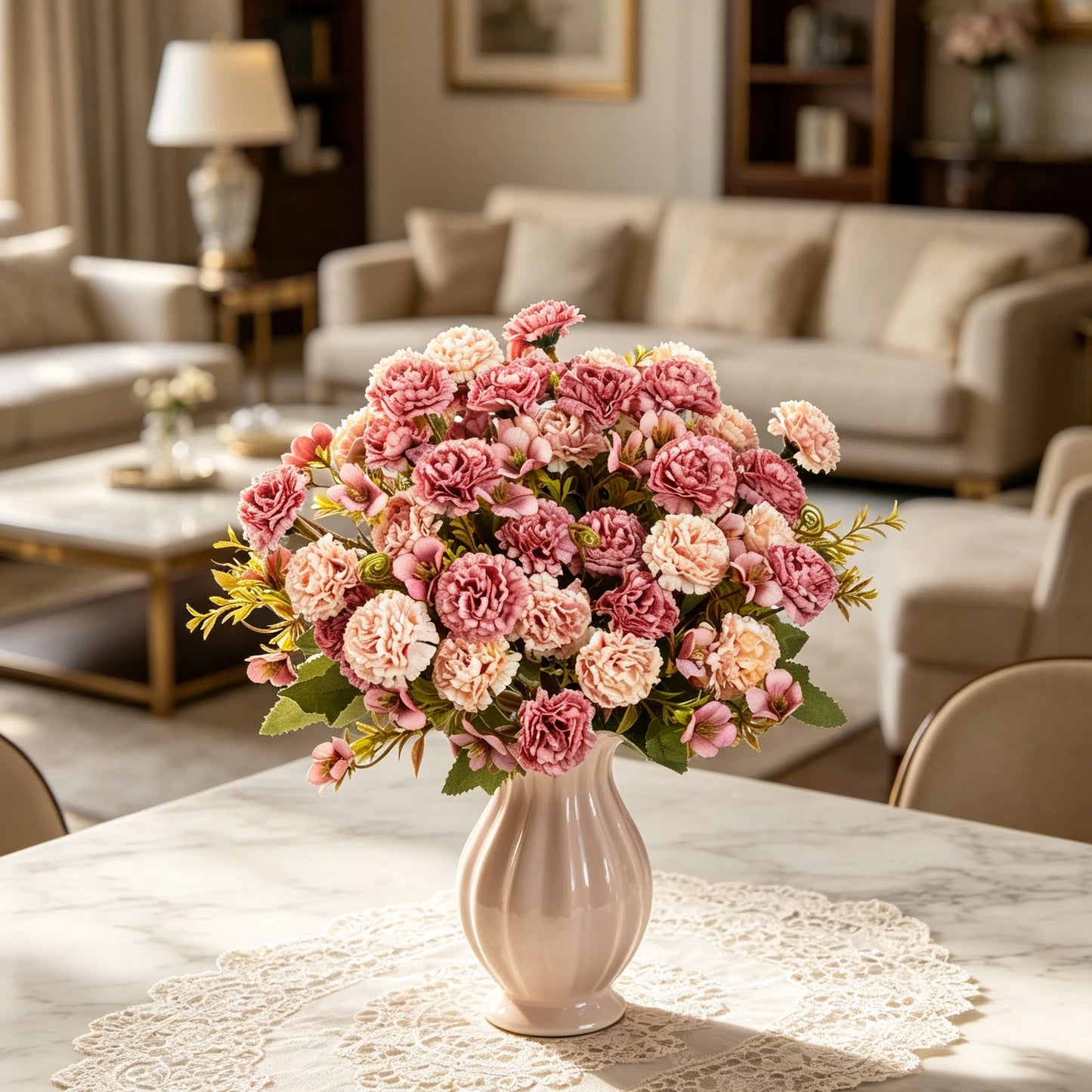 Artificial Silk Carnation Flowers – Wedding & Home Décor