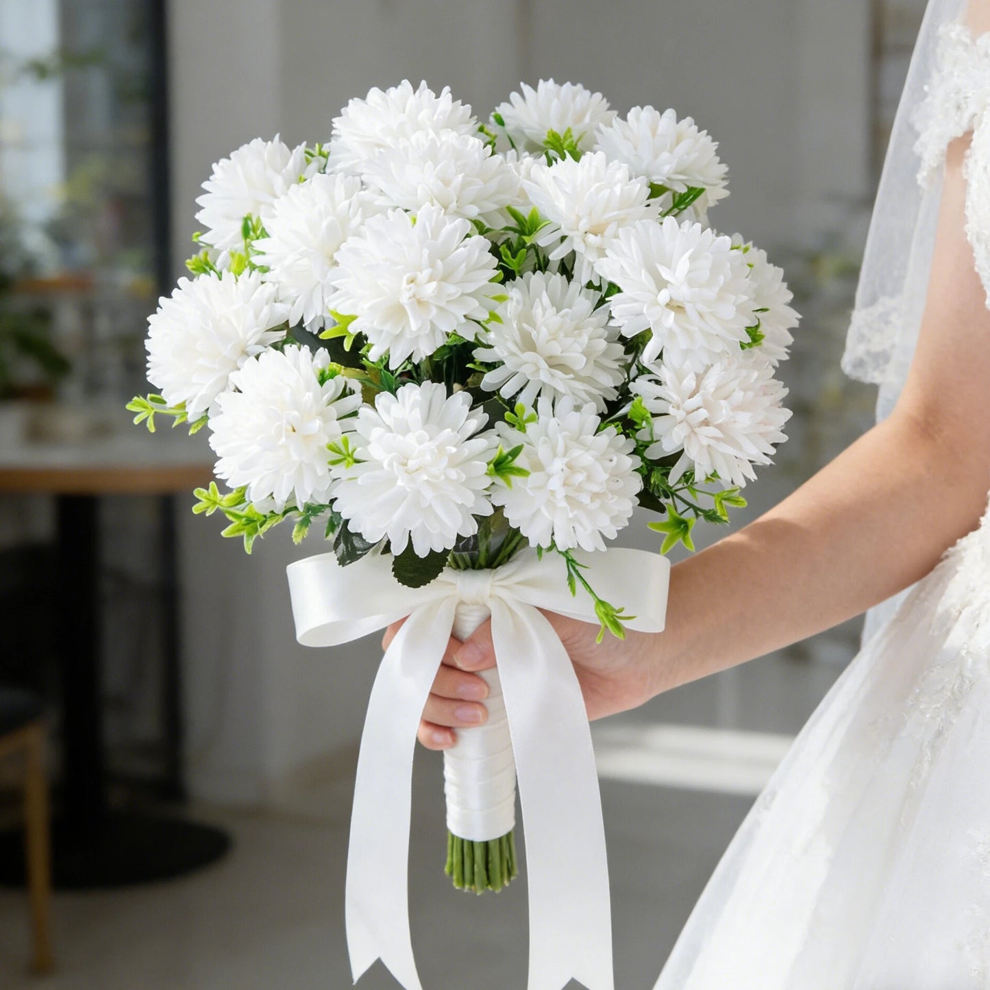 Silk Ball Chrysanthemum Artificial Flowers – Wedding & Home Décor