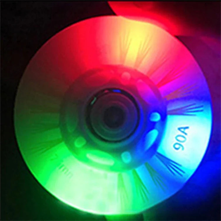4PCS LED Flash Inline Skate Wheels 90A | 68–80mm Multi-Color