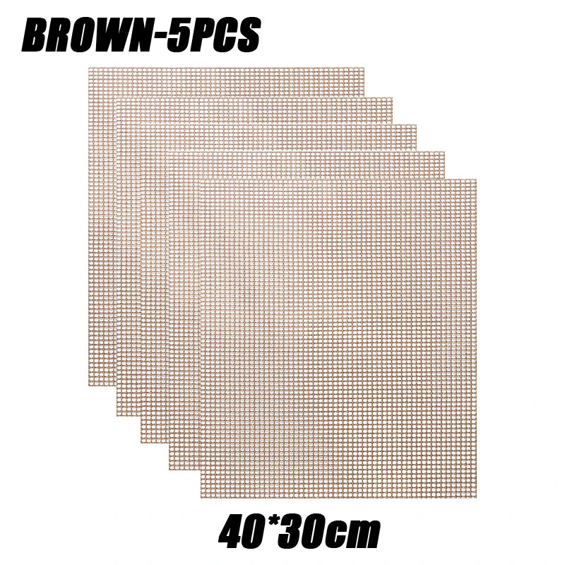 50-Pack Non-Stick Reusable BBQ Grill Mats | 500°F Heat Resistant