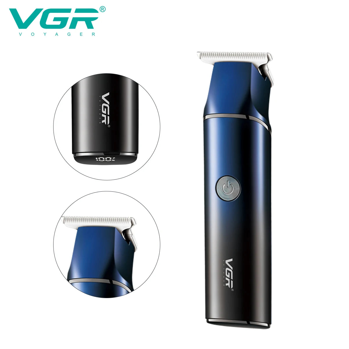 VGR Cross Border Digital Display Barber Gradual Body oil shears Electric fader Home carving razor V-986 Peaceful Pleasures Health and Wellness