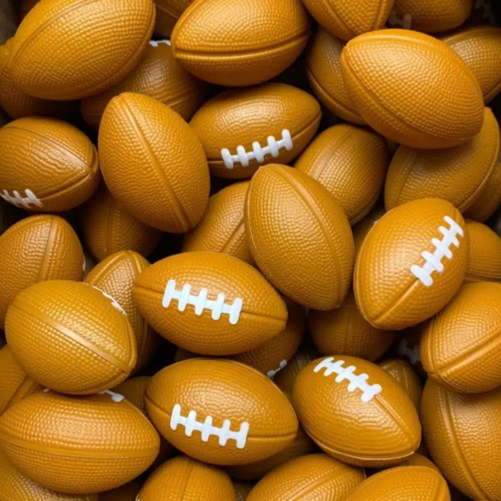 10-Pack Mini Football Bouncy Balls – Party Favors & Prizes