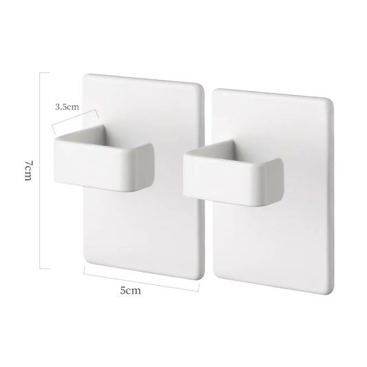 Magnetic Refrigerator Hooks – Space-Saving Fridge Hangers 2pcs Magnetic Fridge Hooks Peaceful Pleasures Health and Wellness White