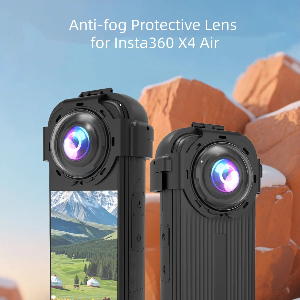 Protective Lens For Insta360 x4 Air Camera Anti-Fog And Dust Protection For Your Camera Snap-On Design For Simple Installation Peaceful Pleasures Health and Wellness