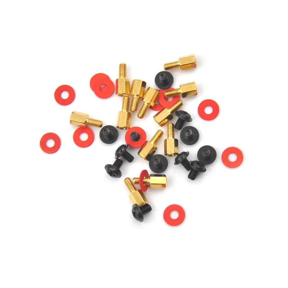 12-Piece Motherboard Standoffs, Screws & Washers Kit | M3 Motherboard Mounting Kit Peaceful Pleasures Health and Wellness 12pcs