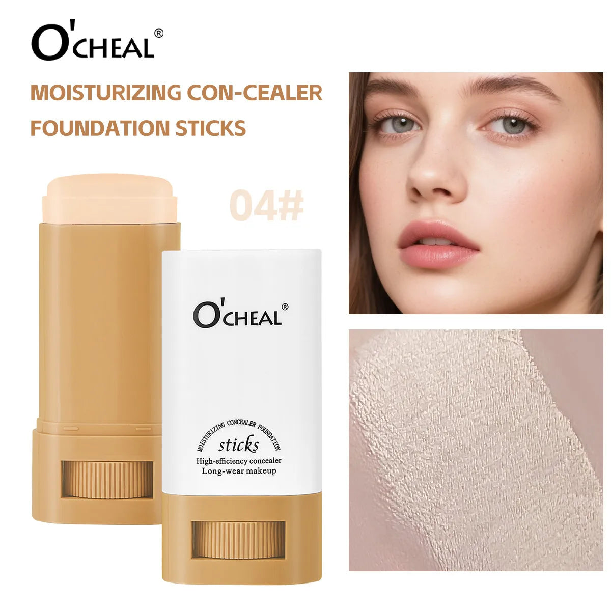 OCHEAL Waterproof Concealer Foundation Stick – Natural Finish
