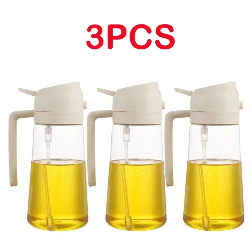 500ml Oil Spray Bottle for Kitchen, Air Fryer, BBQ & Camping
