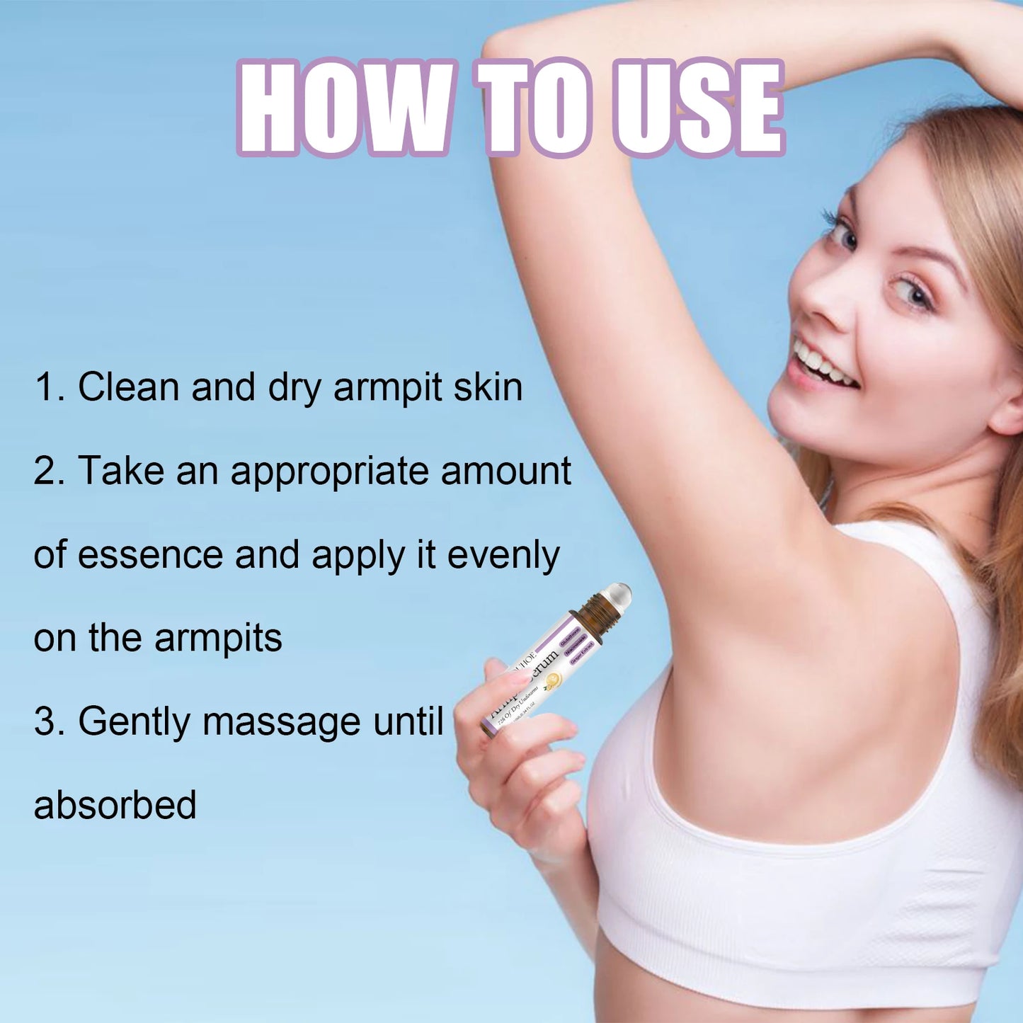 OUHOE Underarm Whitening Serum – Brightening Roll-On, 10ml