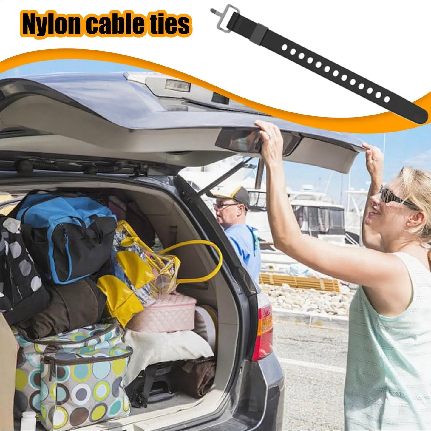 Heavy Duty Quick Release Nylon Tie Down Straps – 3 Sizes Tie Down Strap Peaceful Pleasures Health and Wellness
