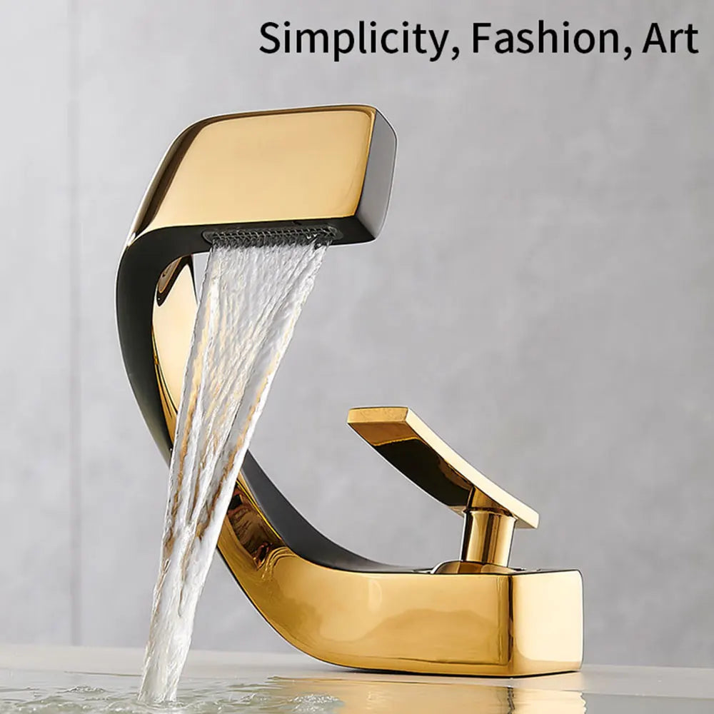 AOGUTU Black Basin Faucet | Single Hole Deck Mount Mixer Tap