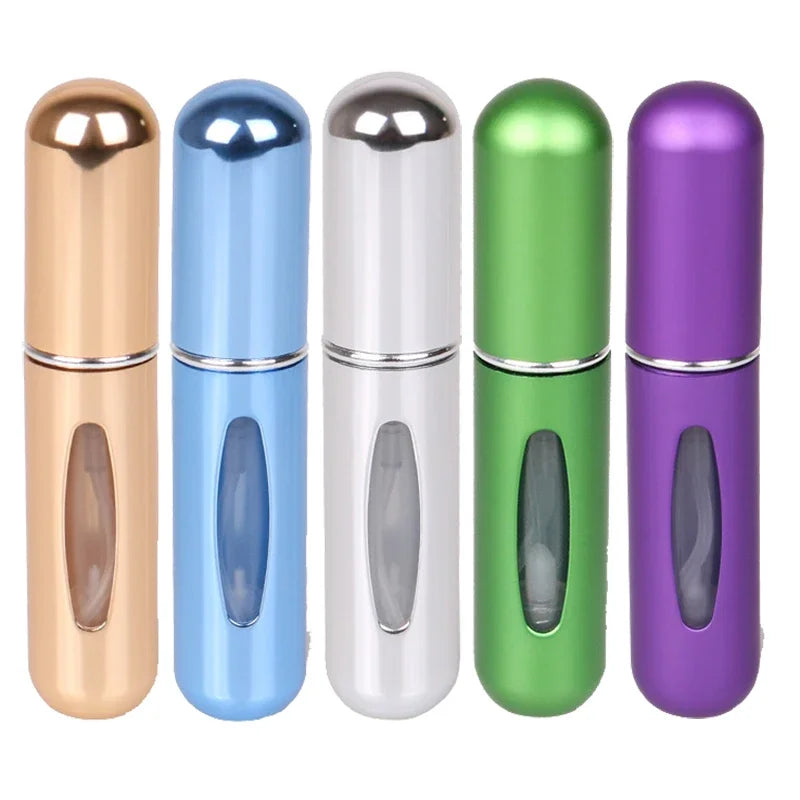 Mini Refillable Perfume Atomizer Bottles 5ml – 5 or 10 Pack