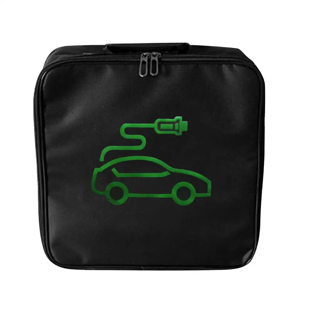Electric Car Charger Cable Bag Waterproof EV Charger Cable Handled Bag EV Extension Cords Adapters Container Car Trunk Organizer Peaceful Pleasures Health and Wellness Square 840D