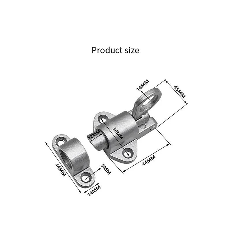 Aluminum Alloy Spring Door Bolt Automatic Latch Lock | Gate Window