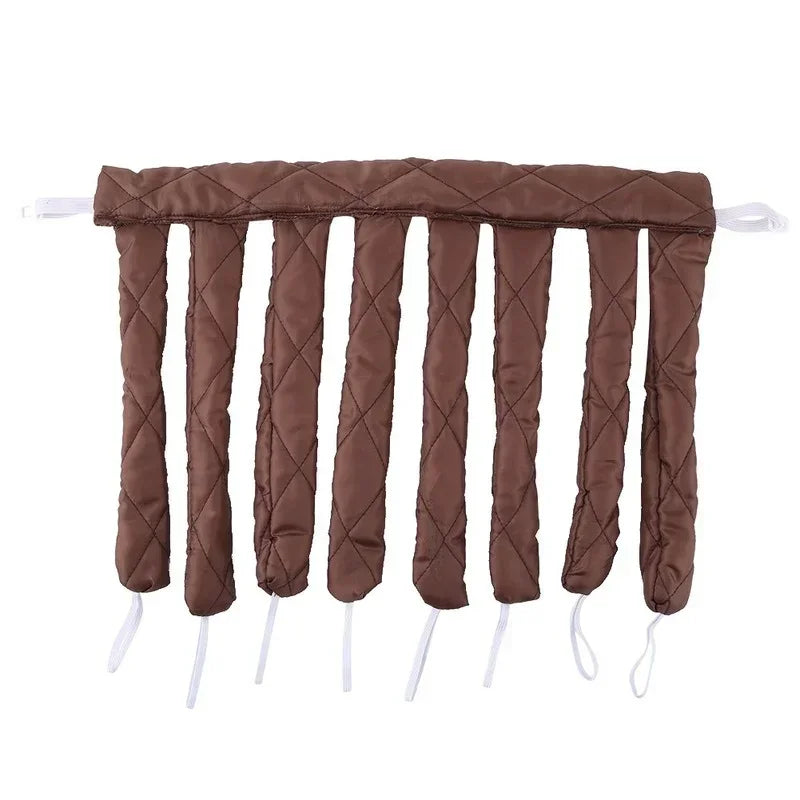 DIY Hair Styling Tools, No Heat Curls Sleeping Soft Headband Ribbon Hair Rollers, Heatless Spiral Curlers Peaceful Pleasures Health and Wellness Brown China Mainland