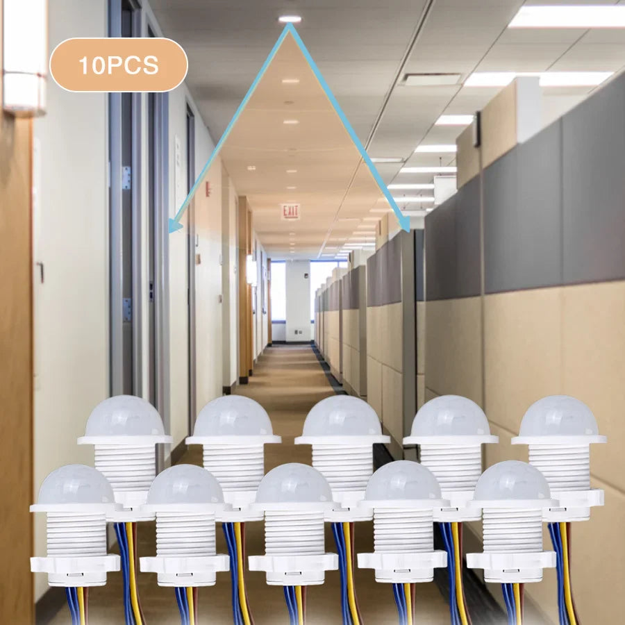 PIR Motion Sensor Switch 110V–240V | Auto Night Light