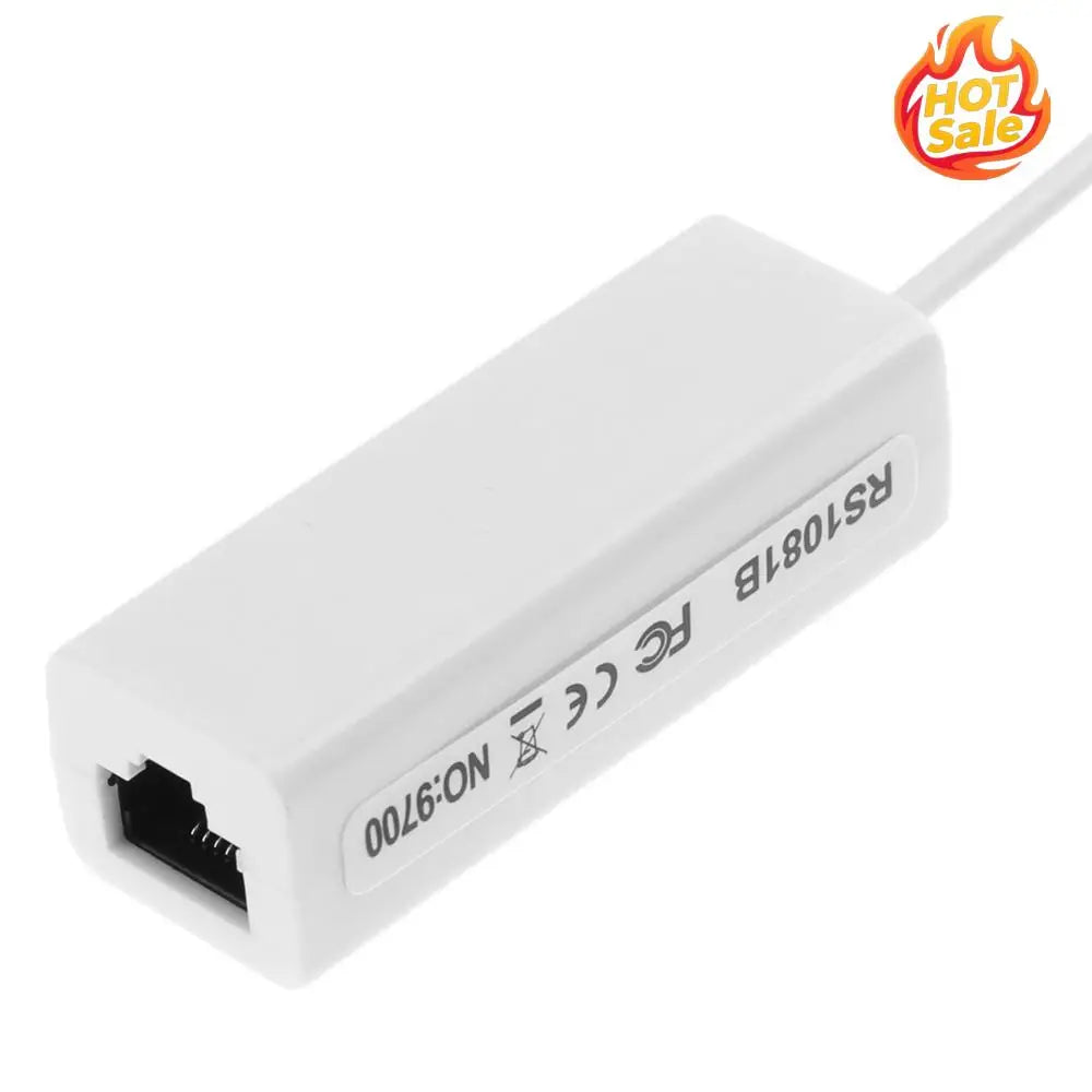 USB 2.0 to RJ45 Ethernet Adapter 10/100Mbps – Plug & Play