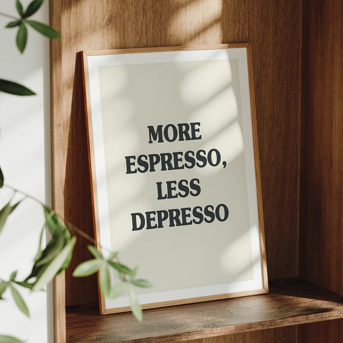 More Espresso Less Depresso Wall Art Prints Canvas Painting Poster Picture For Living Bed Dining Kitchen Room Home Decor Peaceful Pleasures Health and Wellness