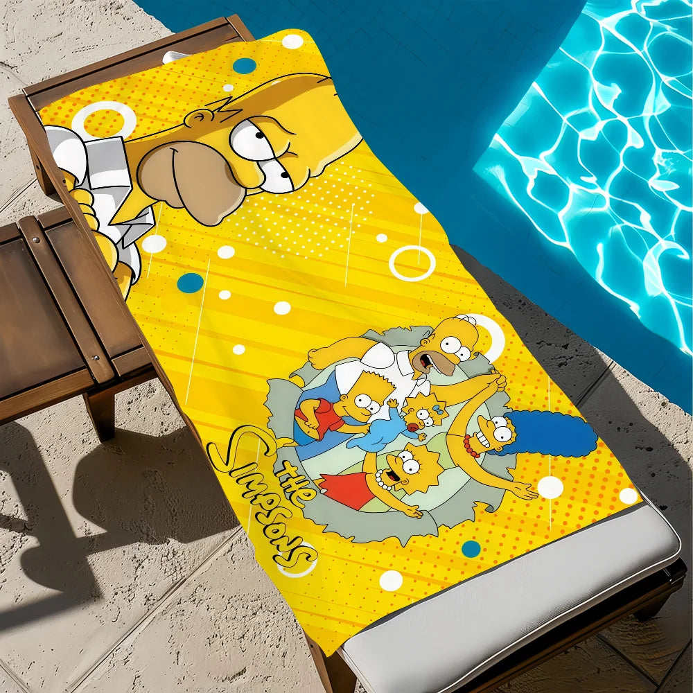 Cartoon Quick-Dry Beach Towel | Soft Pool & Travel Towel Quick-Dry Beach Towel Peaceful Pleasures Health and Wellness z4 STJ80x160CM
