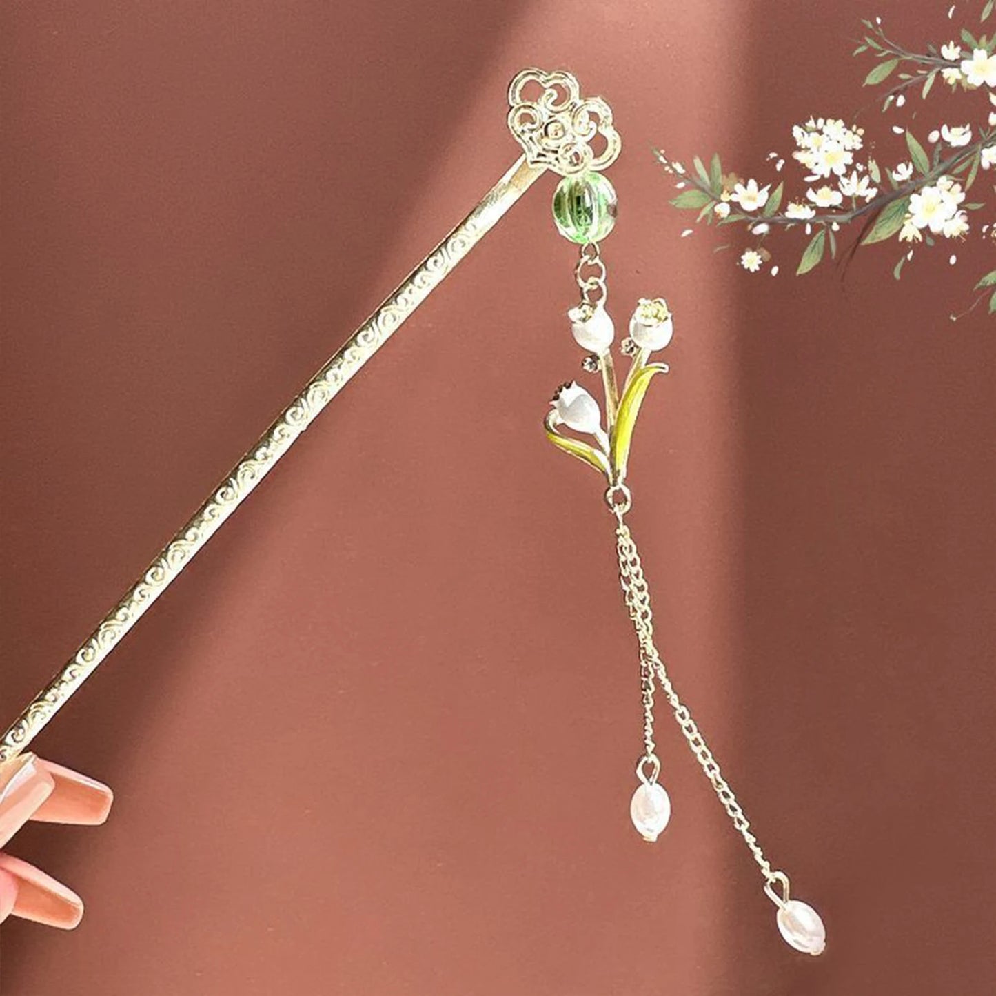 Metal Butterfly Design Hair Sticks Hanfu Matching Hair Sticks with Pearl Tassel Suitable for Girls Hair Accessories Peaceful Pleasures Health and Wellness