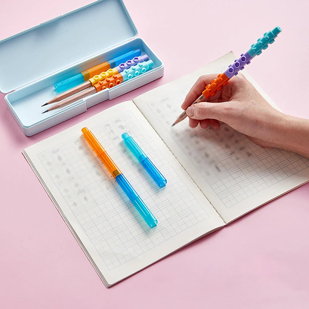 Student Pen Cap Protective Cover Grip Extension Rod Pencil