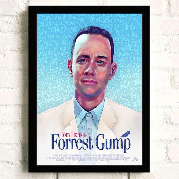 Forrest Gump Classic Movie Canvas Wall Art Poster | Home Decor