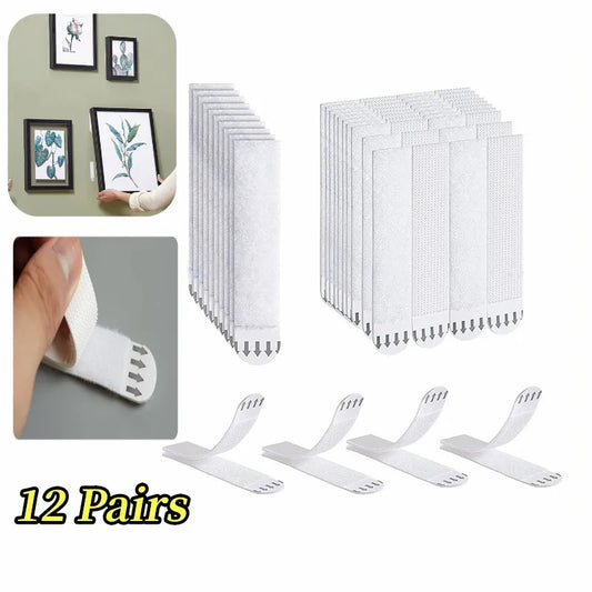 Damage-Free Picture Hanging Strips – 12 Pairs Medium Size Picture Hanging Strips Oasis Select