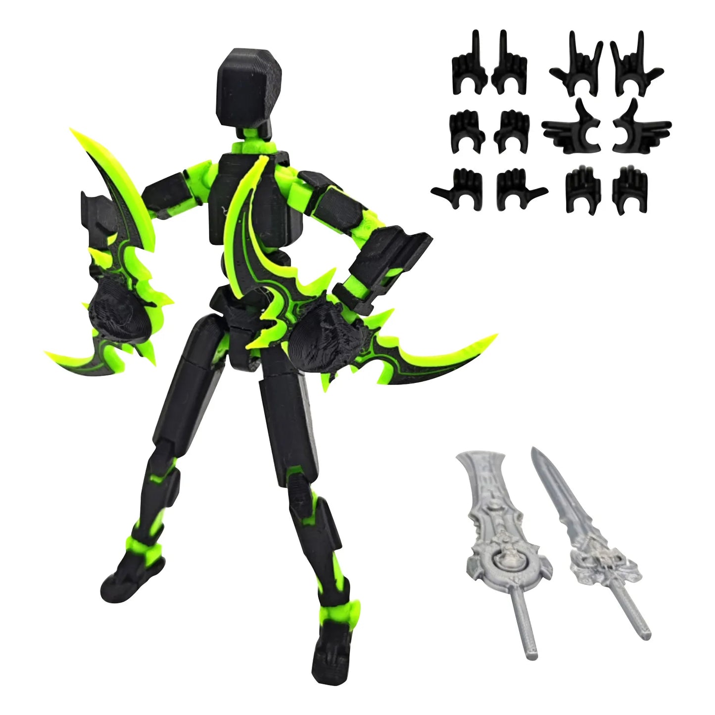 Lucky 13 3D Printed Posable Robot Action Figure | Collectible