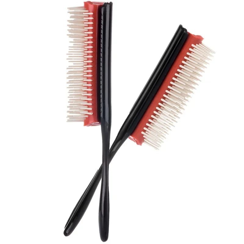 ‌5pcs 9-Rows Hair Detangler Brush - Scalp Massager for Straight, Curly, Wet Hair Comb Peaceful Pleasures Health and Wellness