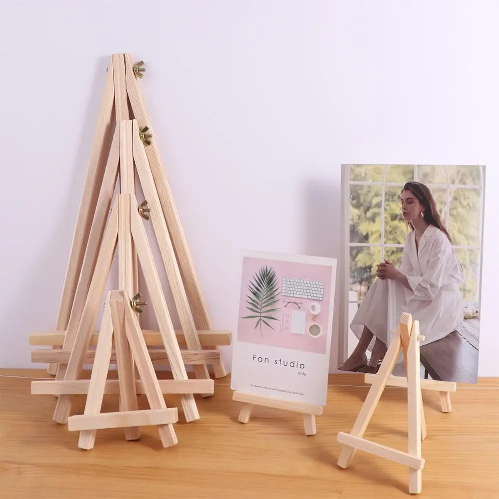 Holder Painting & Sketch Wood Mini Easel Foldable Small Triangle Display Stand Portable Desk Stand Tripod Desk Peaceful Pleasures Health and Wellness