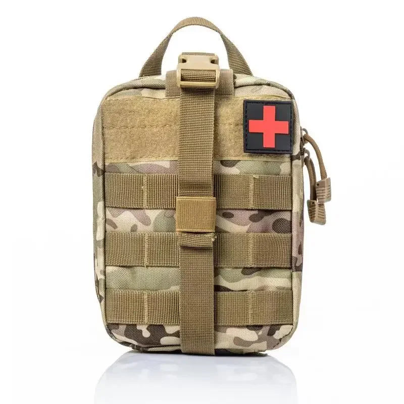 Portable Tactical First Aid Kit Medical Bag For Hiking Travel Home Emergency Treatment Case Survival Tools Mini EDC Pouch Peaceful Pleasures Health and Wellness CP Camouflage