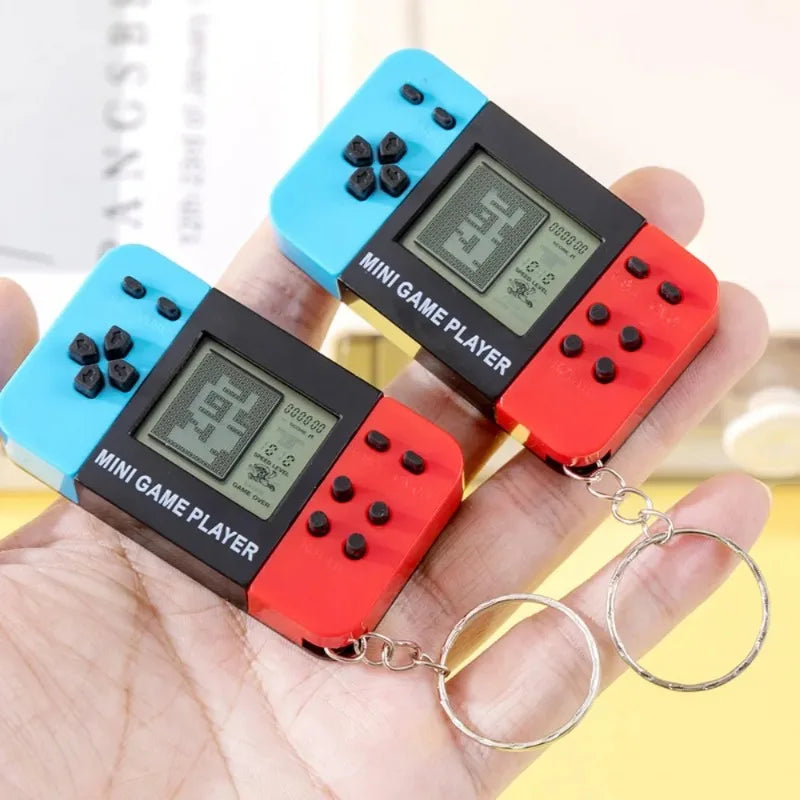 Mini Retro Handheld Game Console Keychain | Classic Pocket Toy
