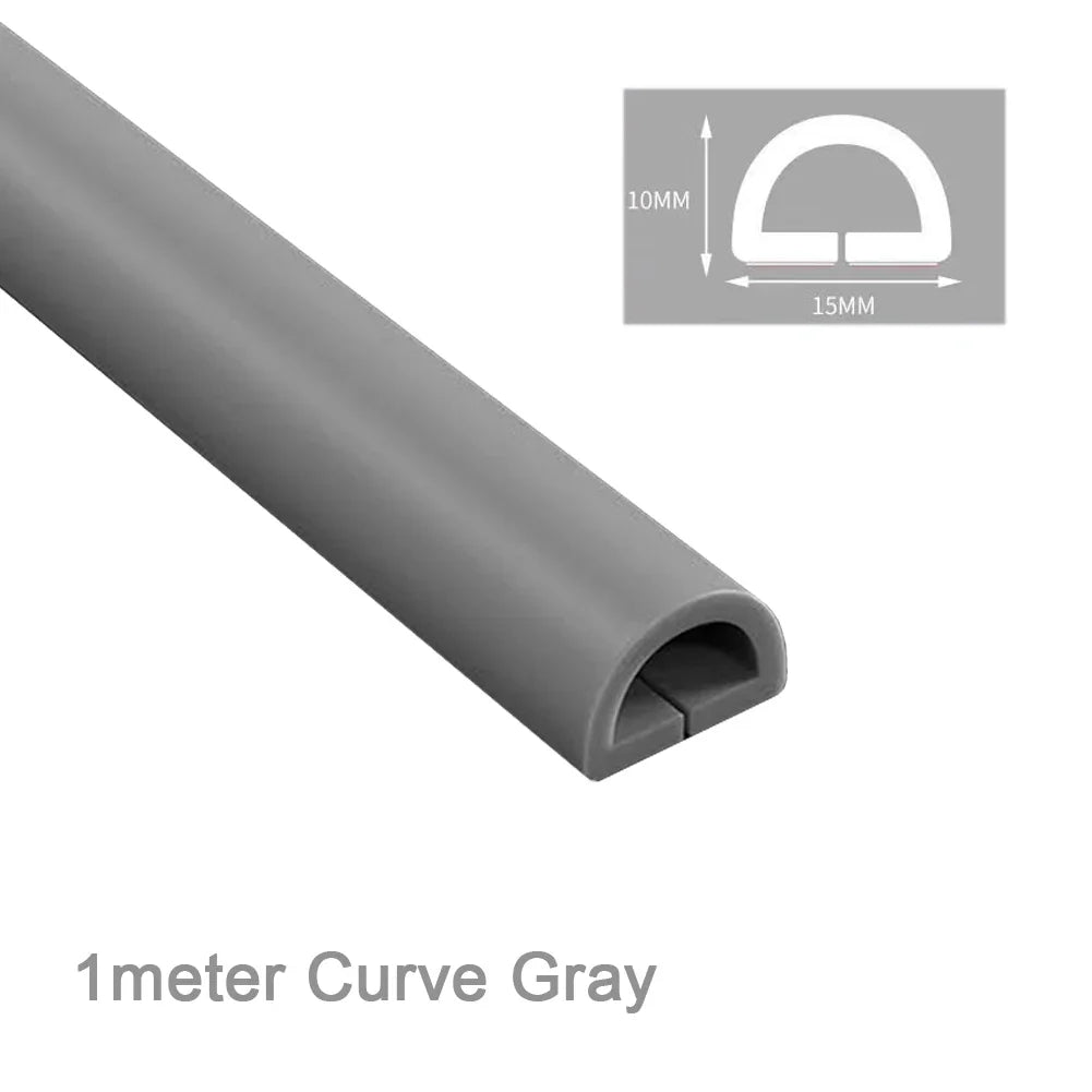 Self-Adhesive Floor Cord Cover – PVC Wire Hider & Cable Manager