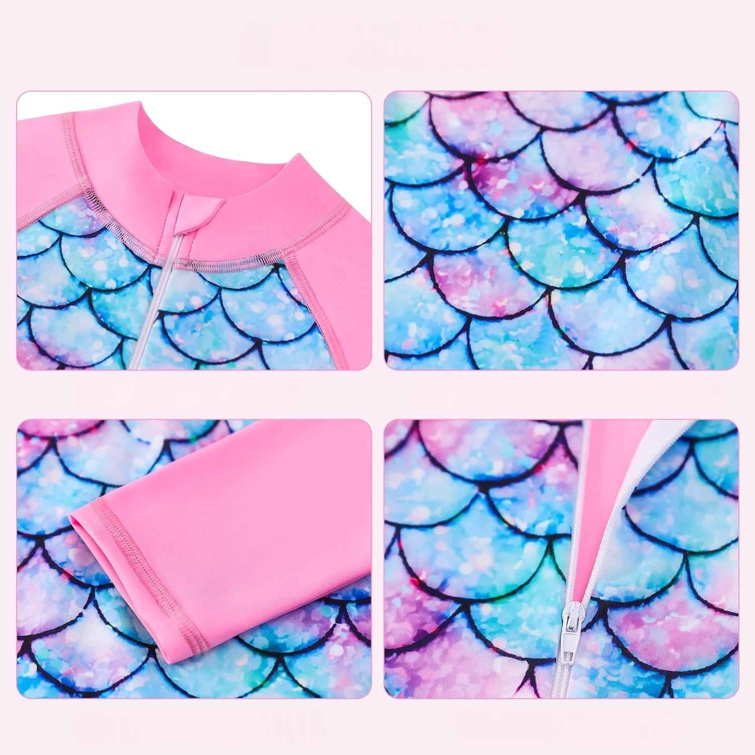 Princess Swimsuit Children's summer mermaid girls one-piece Long Sleeve Swimming Beach Wear Kids Children Swimwear Suit Peaceful Pleasures Health and Wellness