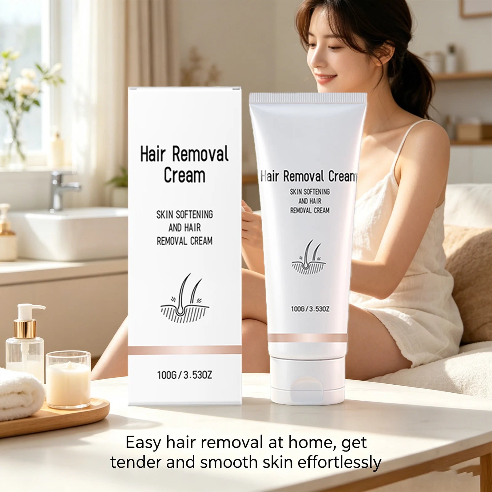 EELHOE Hair Removal Cream – Fast-Acting Depilatory Lotion 100g Hair Removal Cream Peaceful Pleasures Health and Wellness