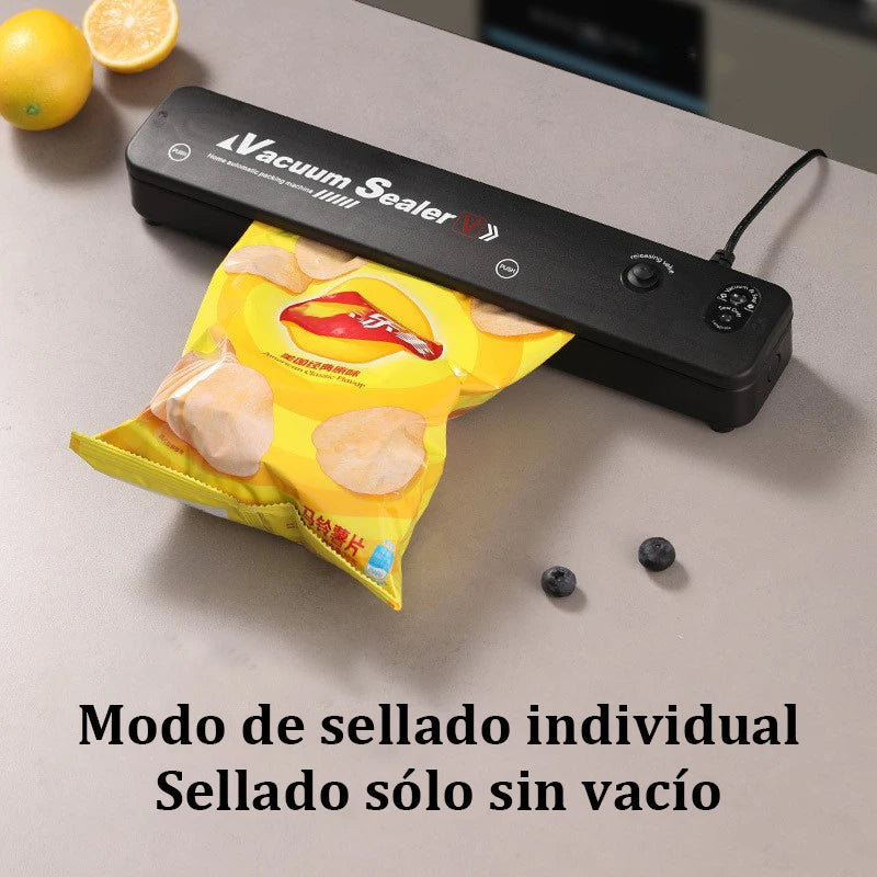 HOMEFISH Electric Vacuum Sealing Machine Food Saver with Vacuum Bag Link for Fresh Meat Snacks and Household Food Preservation Peaceful Pleasures Health and Wellness