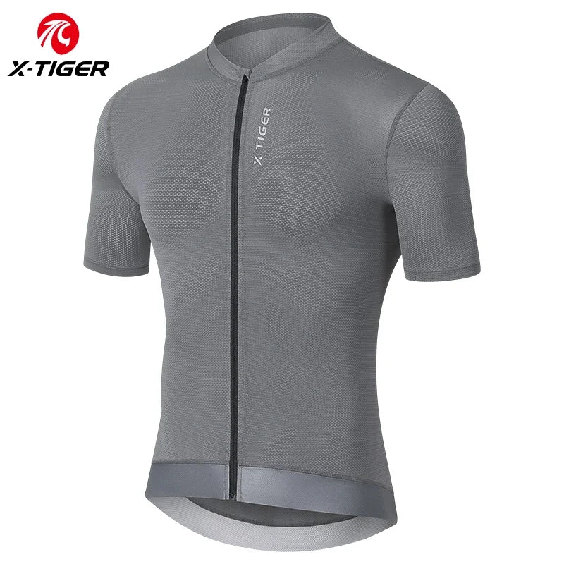 X-TIGER Men's Cycling Jersey Short Sleeve SPF 50 MTB Road Bike