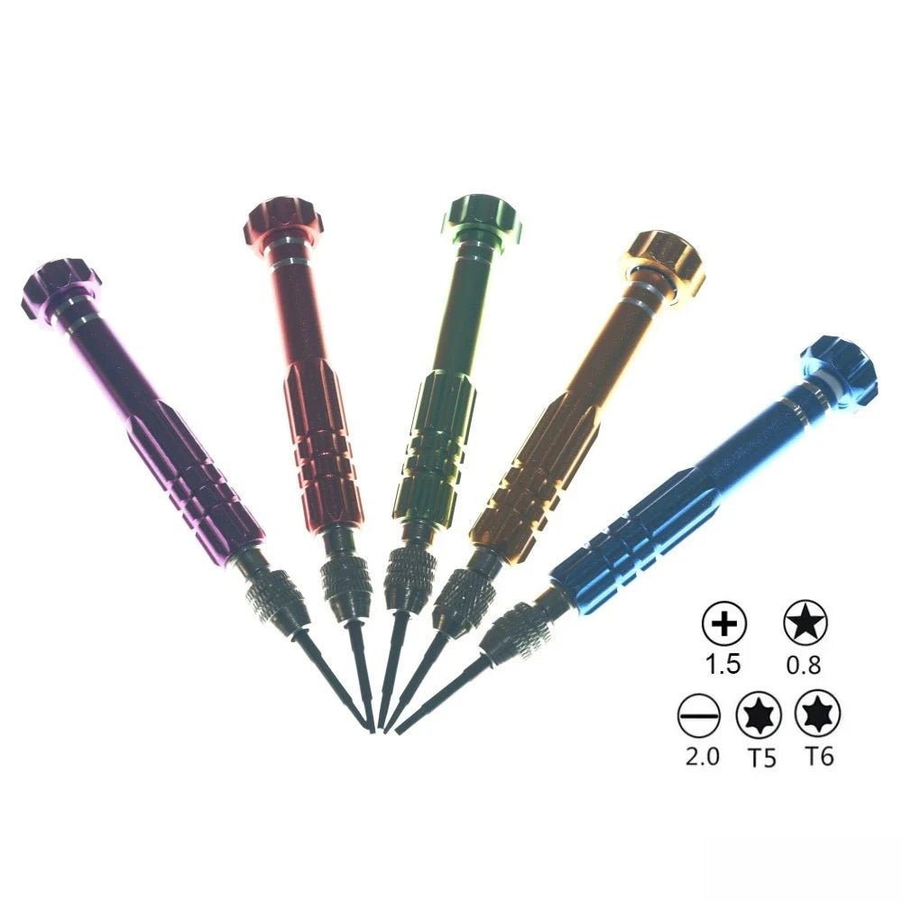 ESPLB 5 in 1 Screwdriver Repair Opening Disassemble Tool Kit Precision Screwdriver Set for iPhone 4 5 6 6s for Samsung Galaxy Peaceful Pleasures Health and Wellness