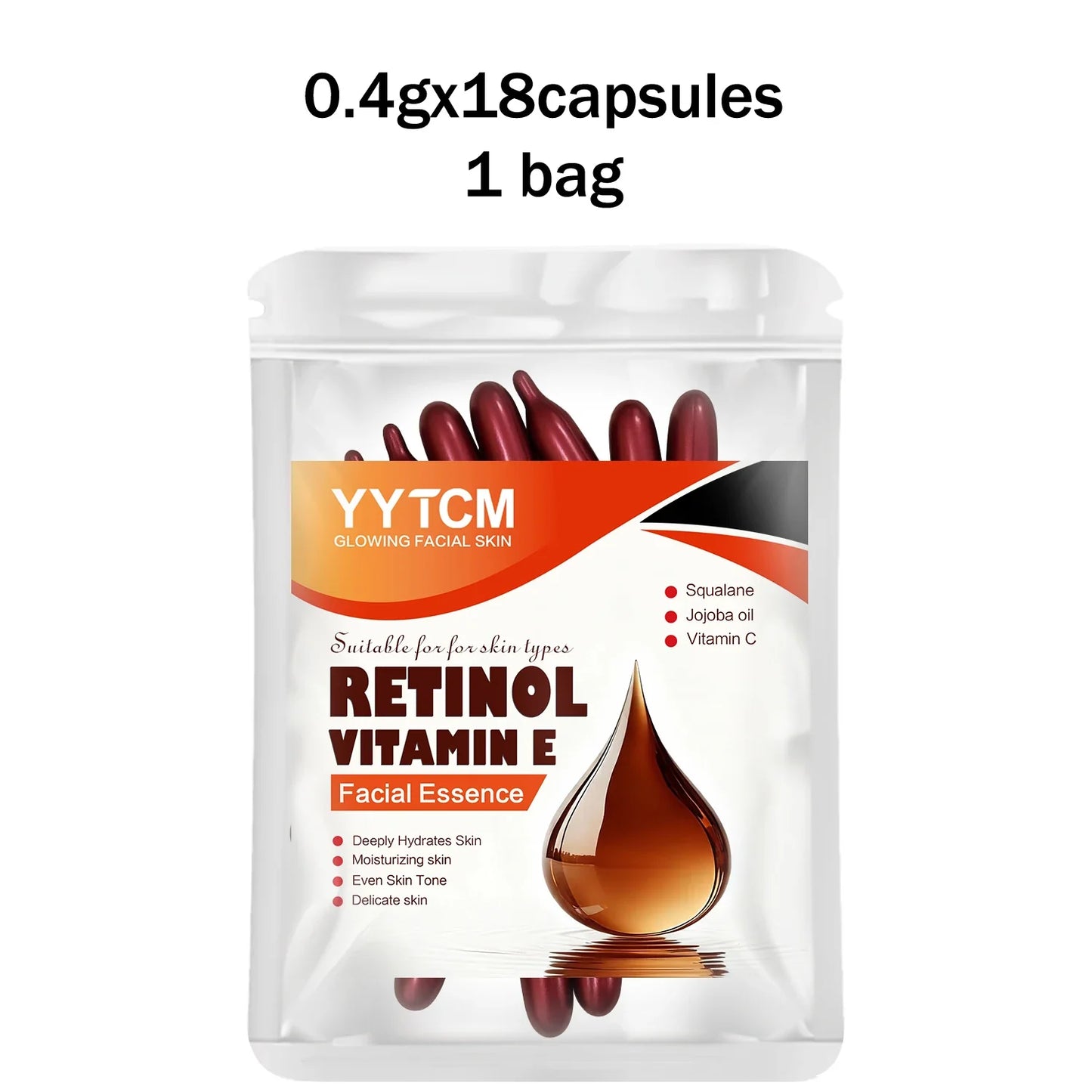 Retinol & Vitamin E Capsule Essence | 90 Caps Moisturizing Serum