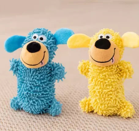 Interactive Squeaky Dog Toy Chew Resistant Pet Teeth Cleaning Bite Resistance Squeaky Chew Toy for Dogs cat toy Peaceful Pleasures Health and Wellness random color 1pc