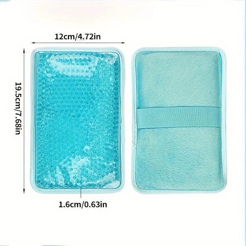 Hot & Cold Gel Compress Pack with Strap – Reusable Ice Pillow