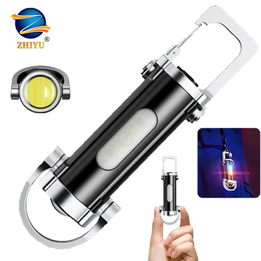 Mini Keychain Flashlight 300LM | 7 Modes, Waterproof, Type-C Keychain Flashlight Oasis Select