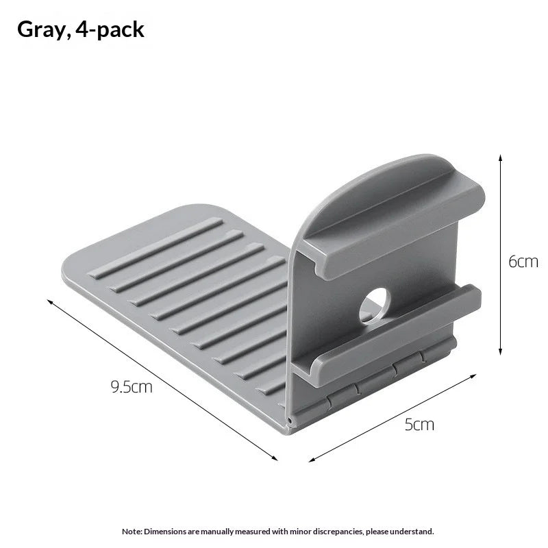 4Pcs Multi-Functional Bed Corner Sheet Clips Home Anti-Shift Bed Cover Fixing Clip Non Slip Invisible Sheet Fasteners Holders Peaceful Pleasures Health and Wellness Gray 4pcs