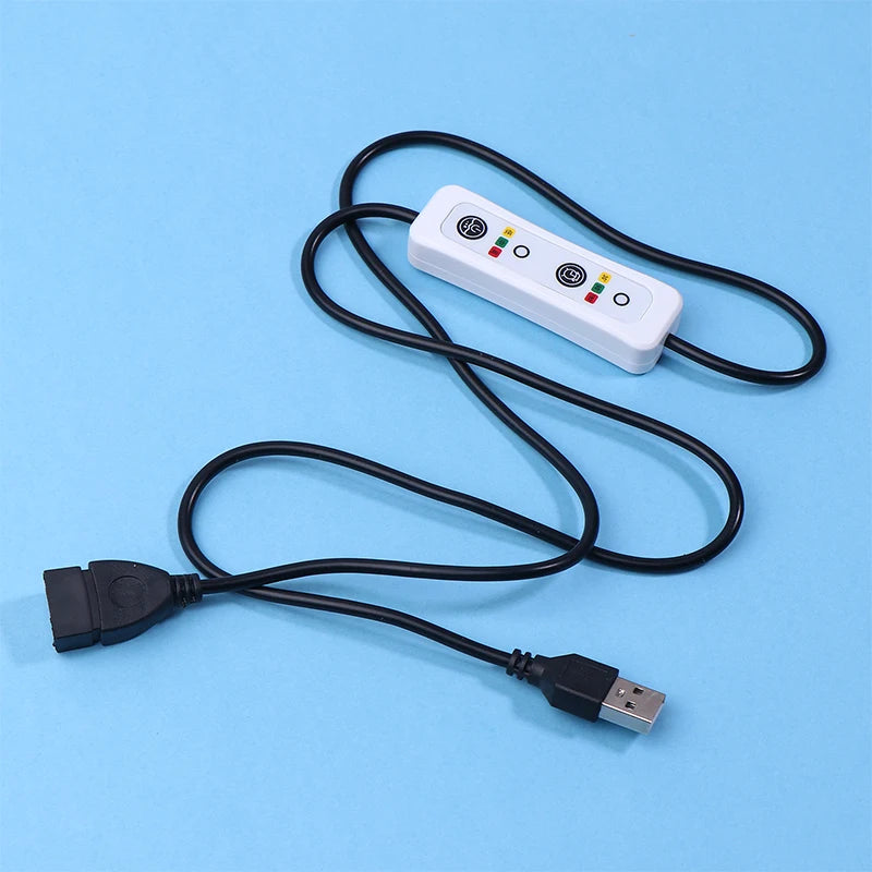 1Pc High Quality 3-Timing 0.5h/1.5h/3h 3-Speed Controller For USB Ceiling Fan LED Lamp Power Extension Switch Cable Length 70cm Peaceful Pleasures Health and Wellness