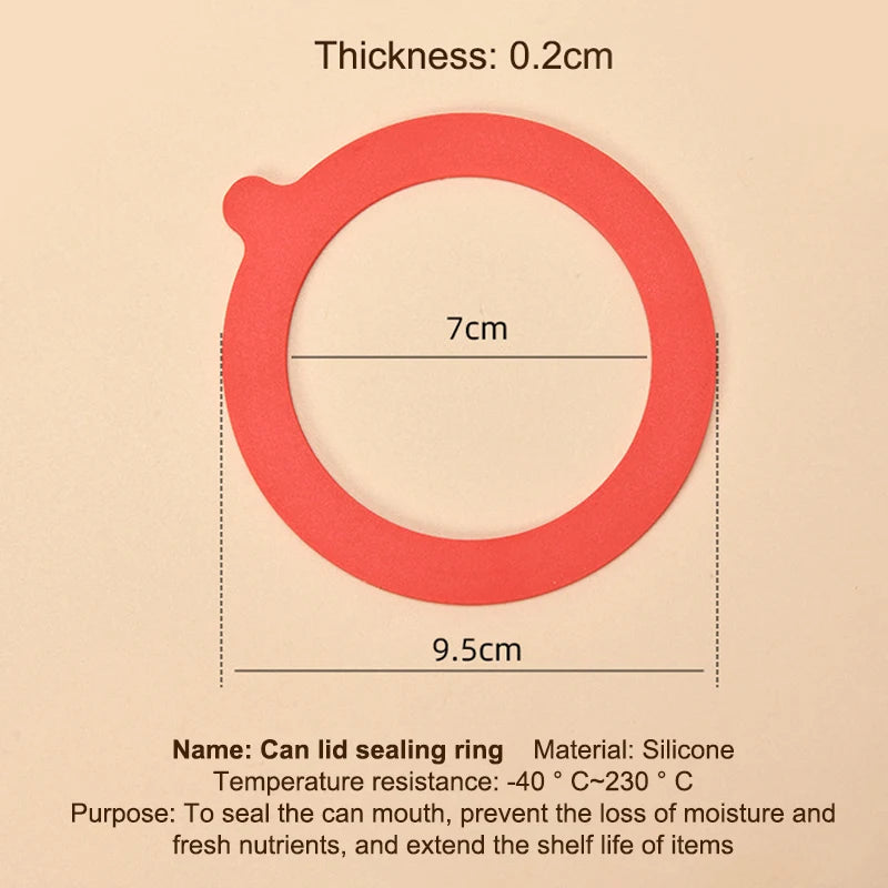 10-Pack Silicone Gaskets for Clip Top Glass Canning Jars Jar Sealing Gasket Peaceful Pleasures Health and Wellness