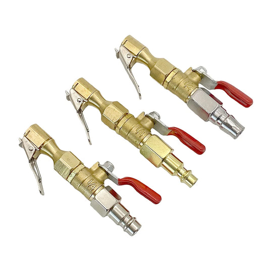 Car Tire Inflator Nozzle Lock on Tire Inflator Chuck Quick Inflation Hose Adaptor With Valve For Air Compressor EU C-Type And US Peaceful Pleasures Health and Wellness