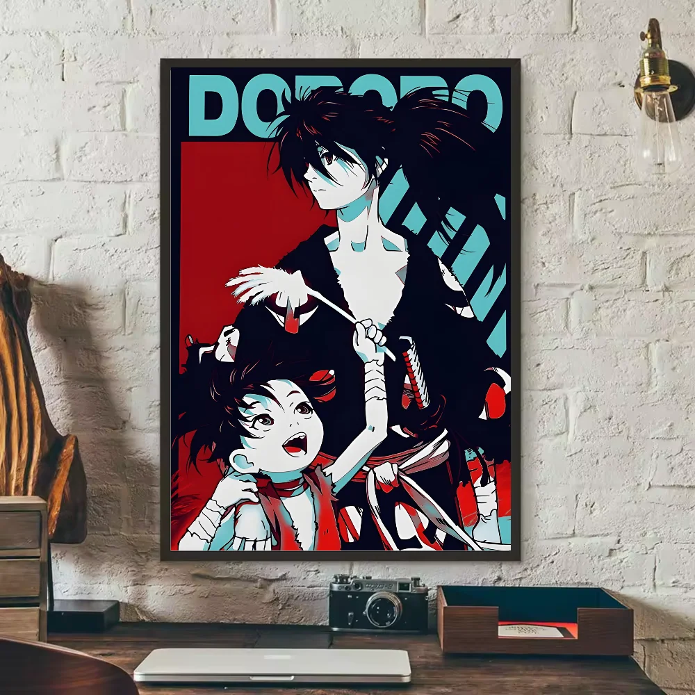 Dororo Anime HD Wall Poster – Waterproof PVC Sticky Decal Anime Wall Poster Peaceful Pleasures Health and Wellness z13 50X70cmNoframe