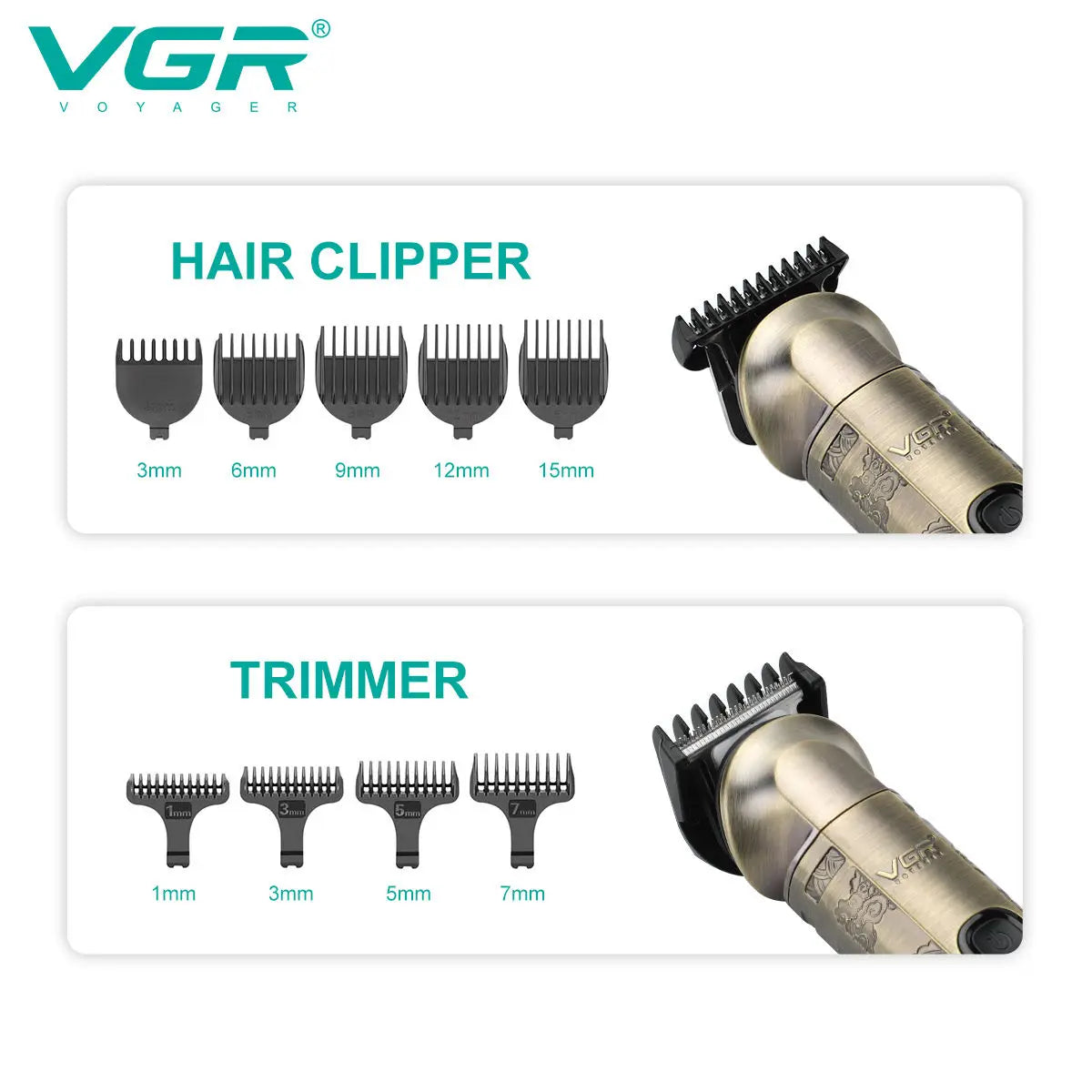 VGR V-109 All-in-One Electric Hair Trimmer & Grooming Kit
